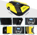 Portable Air Compressor Pump Digital Tire Inflator 150PSI DC 12V Car Air Pump with LED Light Auto tire inflator for Car, Bicycle, Motorcycle, Basketball and Other Inflatables(Yellow)