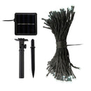 ORA 100 LED Solar Powered String Lights with Automatic Sensor, Black, 55 ft