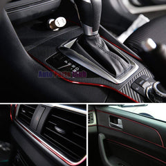 Car interior moulding Trim,3D DIY 5 Meters Electroplating Color Film Car Interior Exterior Decoration Moulding Trim Strip line by Auto Parts Club (red)
