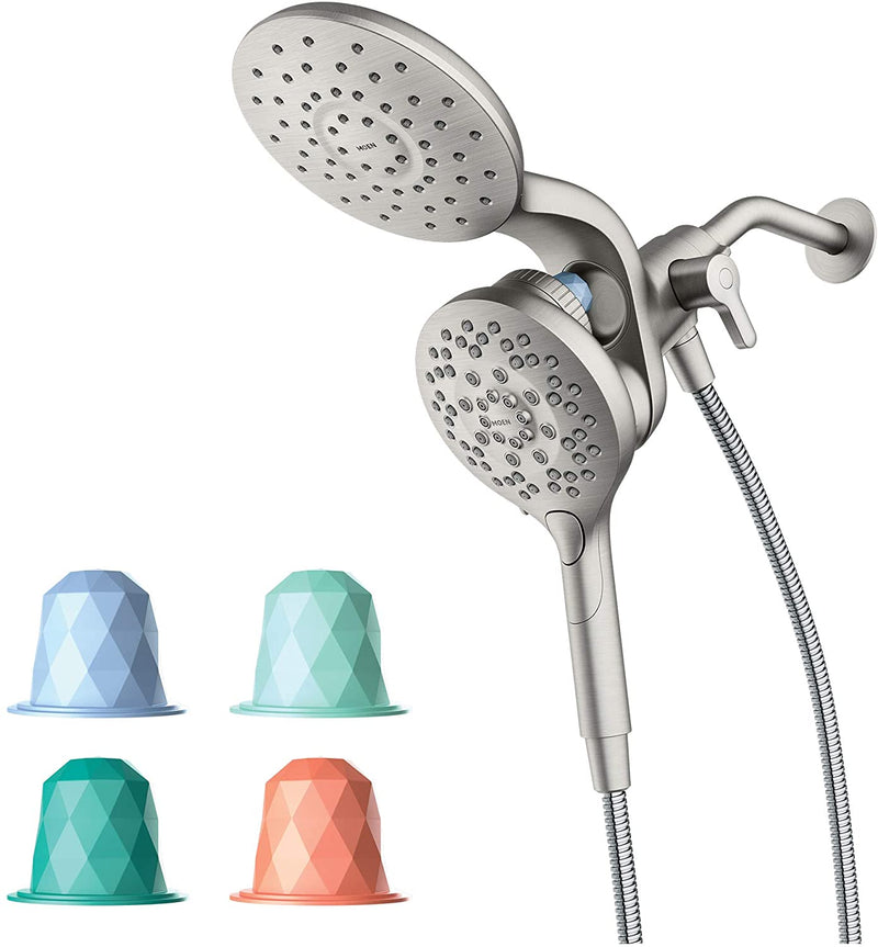 VOLUEX IN208C2 Aromatherapy Combination Handshower and Rainshower with INLY Shower Capsules, Chrome