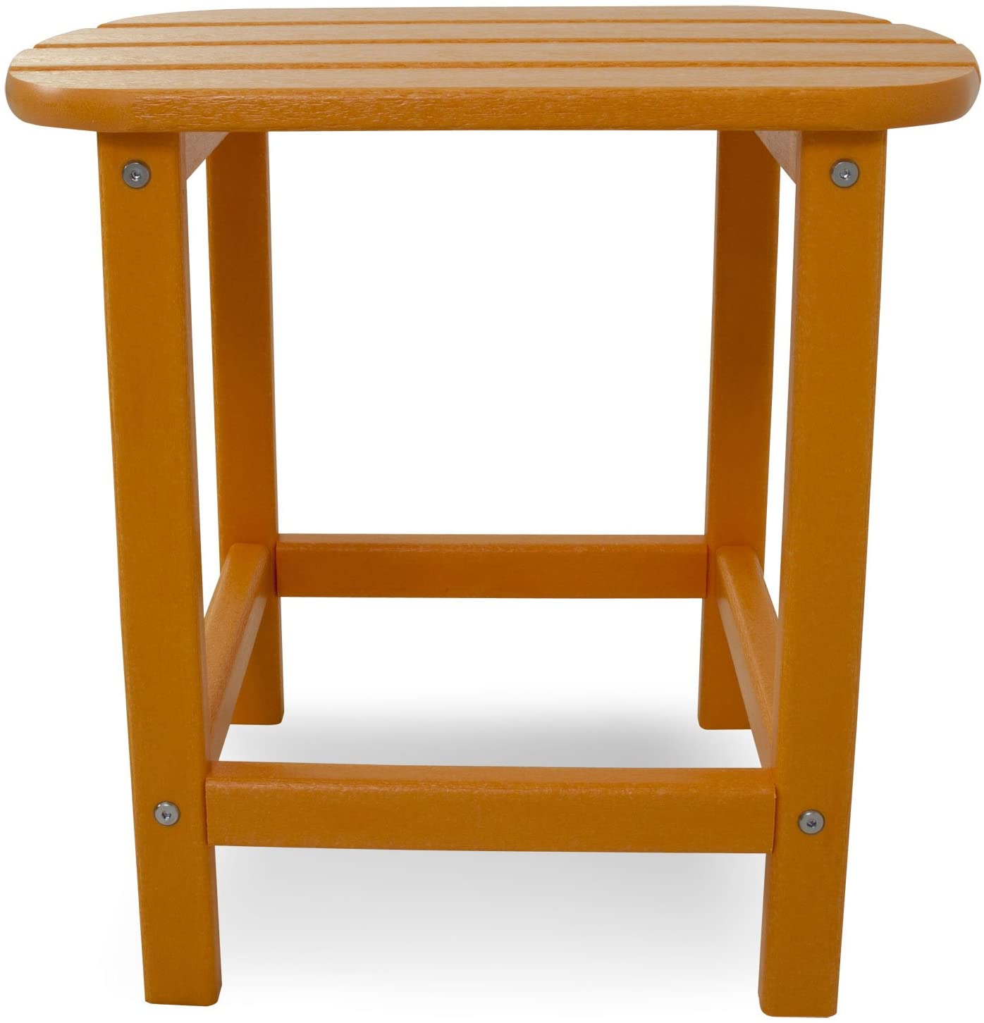 POLYWOOD SBT18TA South Beach 18" Outdoor Side Table, Tangerine