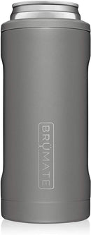 BrüMate Hopsulator Slim Double-walled Stainless Steel Insulated Can Cooler for 12 Oz Slim Cans (Stainless)