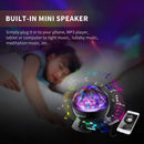 Kingtoys Night Light, LED  Projector Night Lamps with Remote, 8 Mode Lighting Shows, Built in Speaker and Timing, Mood Relaxing Soothing Night Light for Baby Kids Adults (UL Adapter)