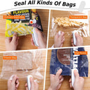 GOGING Mini Bag Sealer, 2 in 1 Heat Sealer and Cutter, Portable Bag Resealer Sealer Heat Vacuum Sealers for Plastic Bags Food Storage Snack Fresh Bag Sealer (Battery Not Included)