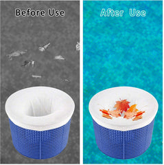 BWOU 40 Pack Pool Skimmer Socks, Works Perfect with The Pool Skimmer for Inground and Above Ground Pool/Pool Skimmer Basket