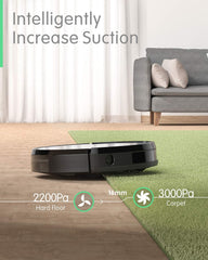 ZOOZEE Z50 Robot Vacuum Cleaner with 3000Pa Max Suction Power, Vacuum and Mop 2-in-1,5200mAh Super Battery Life,Quiet and Self-Charging, Pet and Carpet Friendly Robtic Vacuum, Works with Siri Alexa