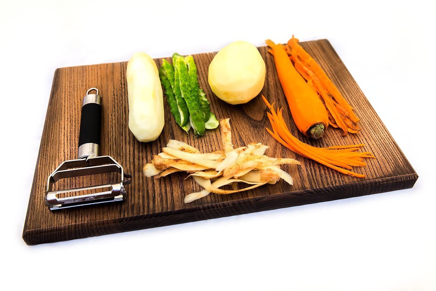 Deiss PRO Dual Julienne Peeler & Vegetable Peeler - Non-slip Comfortable Handle - Amazing Tool for Making Delicious Salads and Veggie Noodles