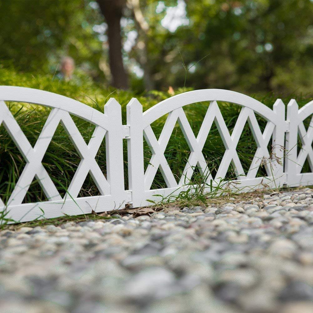 CenYC  Garden Plastic Fence Pickets Indoor Outdoor Protective Guard Edging Decor