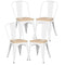 POLY & BARK EM-112-BLK-X4 Trattoria Side Chair in in Black (Set of 4)