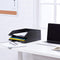Veesun Stackable Office Letter Organizer Desk Tray - Pack of 2, Black