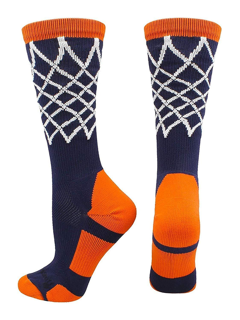 MadSportsStuff Elite Basketball Socks with Net Crew Length - Made in The USA