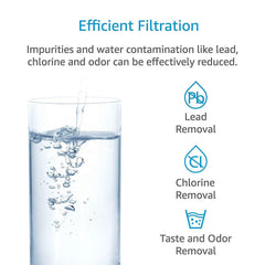 AQUACREST XWF Refrigerator Water Filter, Compatible with GE GBE 21, GDE21, GDE25, GFE24, GFE26, GNE21, GNE25, GNE27, GWE19, GYE18, GSE25, GSS23, GSS25, GZS22, PSE25, CZS22
