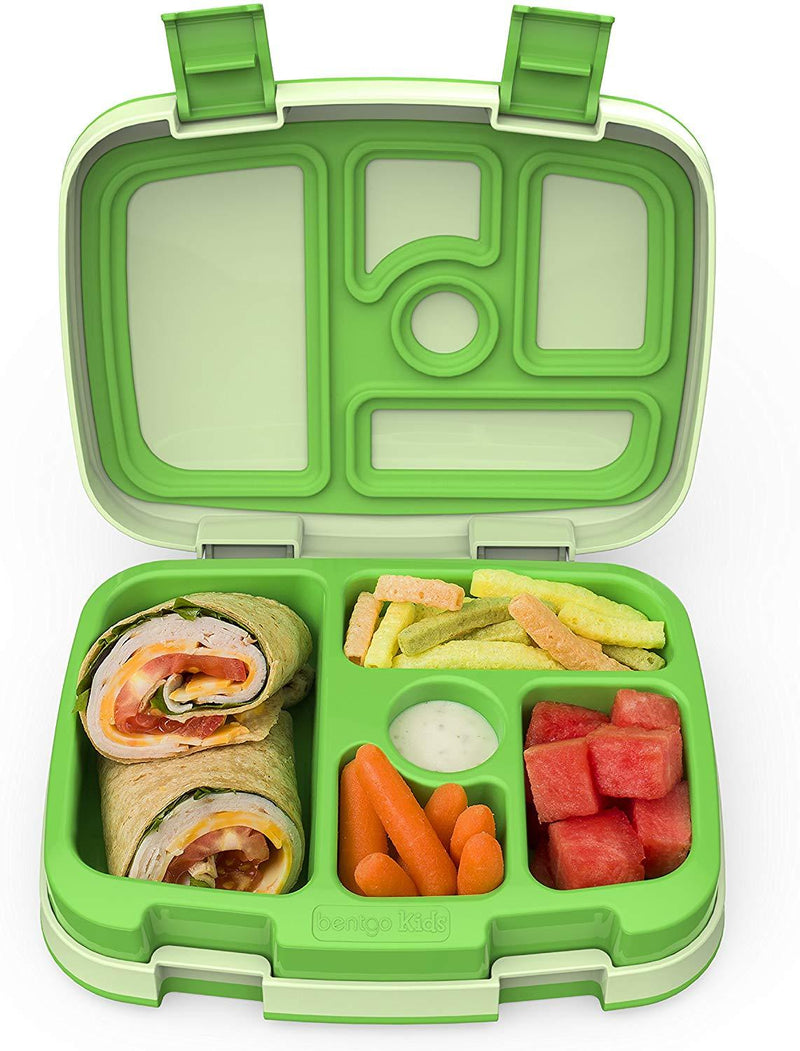 Bentgo Kids Childrens Lunch Box - Bento-Styled Lunch Solution Offers Durable, Leak-Proof, On-the-Go Meal and Snack Packing (Purple)