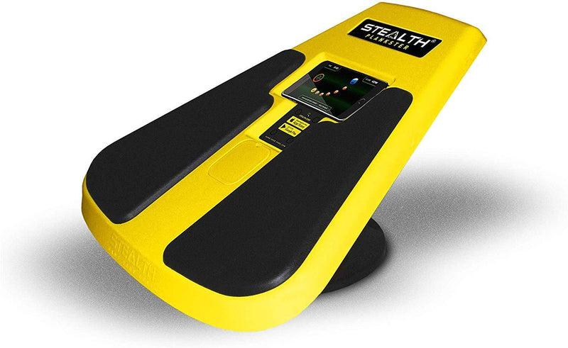 STEALTH Plankster Core Trainer - Dynamic Ab Plank Workout, Interactive Fitness Board Powered by Gameplay Technology for a Healthy Back and Strong Core (Fly Yellow)