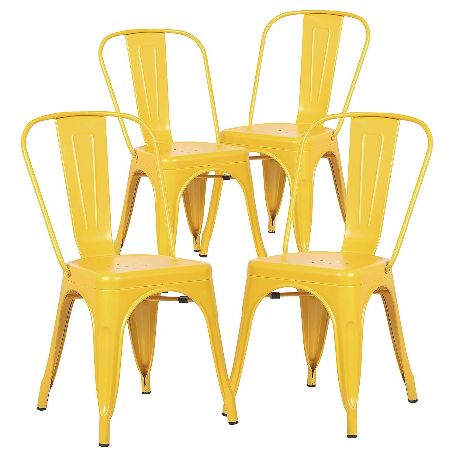 POLY & BARK EM-112-BLK-X4 Trattoria Side Chair in Black (Set of 4)