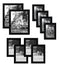 Americanflat 10-Piece Multi Pack; Includes 8x10, 5x7, and 4x6 Frames, Gallery Set, Black