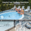 AIPER SMART Renewed ompatible with AIPER, Cordless Automatic Pool Cleaner, Dual Motors, Lightweight, Auto-Dock Robotic Pool Cleaner, Ideal for Above Ground Flat Pool up to 538 Sq.Ft