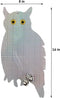 Tapix Owl Bird Repellent Reflective Holographic Bird Deterrent Hanging Device Effectively Keep Birds Away 2 Pack Owl to Scare Away Birds 15.3 x 8.2 inch, Best Bird Scare Device
