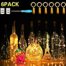 Wine Bottle Lights with Cork,CUUCOR 7.2ft 20 LED Battery Operated Fairy String Lights for DIY,Christmas,Party(Warm White,6 Pack)