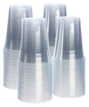 Comfy Package [100 Pack - 9 oz.] Crystal Clear PET Plastic Cups, Party Cups