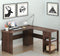 SHW L-Shaped Home Office Wood Corner Desk, Espresso