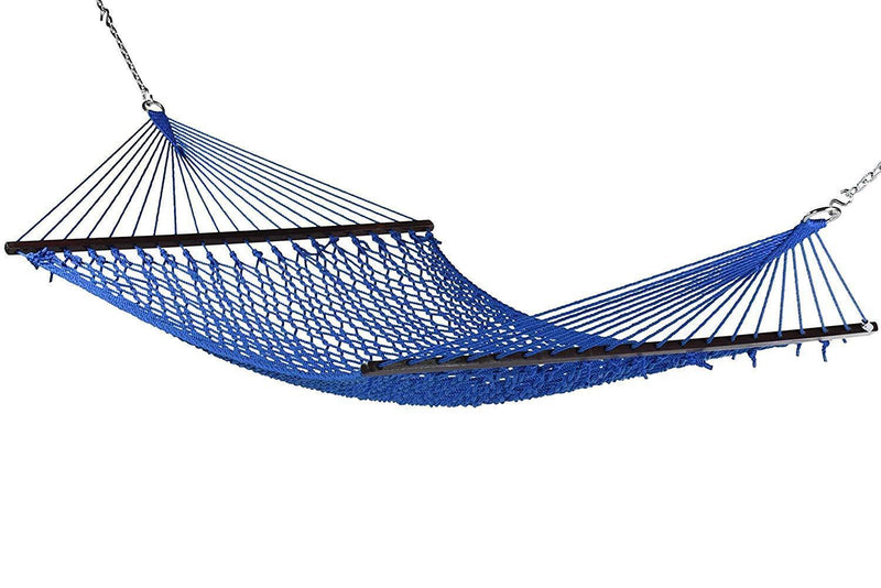 Caribbean Rope Hammock - 55 Inch - Soft-Spun Polyester (Natural Cream)