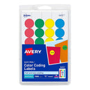 Avery Removable Print or Write Color Coding Labels, Round, 0.75 Inches, Pack of 1008 (5472)