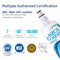 AQUACREST 469690 Refrigerator Water Filter, NSF 53 & 42 Certified to Reduce 99% of Lead, Cyst & More, Compatible with LG LT700P, Kenmore 9690, 46-9690, ADQ36006102 (Pack of 3)