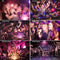 Luditek Disco Ball，Miuko Disco Lights Sound Activated Party Lights with Remote Control, 9 Color DJ Lights Wireless Phone Connection LED Stage Light 4W