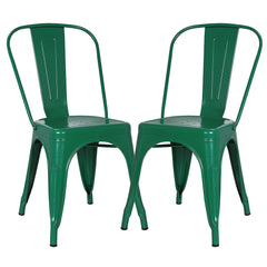 POLY & BARK EM-112-BLK-X4 Trattoria Side Chair in Black (Set of 4)