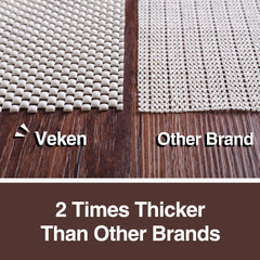 Veken Non-Slip Rug Pad Gripper 5' x 7' Extra Thick Pad for Any Hard Surface Floors, Keep Your Rugs Safe and in Place