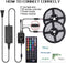 LED Strip Lights, 32.8FT LED Music Sync Color Changing Lights with 40keys Music Remote Controller and 12V5APower Supply by Proteove