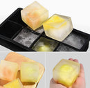 Totally Kitchen Ice Cube Trays Silicone Large Square Ice Cube Molds for Whiskey and Cocktails, Keep Drinks Chilled, Reusable and BPA Free (2pc/Pack)