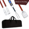Dad BBQ Grill Set with Carry Case - 4-Piece Includes Spatula, Tongs, Digital Thermometer and Case - Great Gift for Father's Day, Dad's Birthday or Anytime for Dad