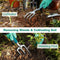 URCERI Garden Tool Set,10 Piece Heavy Duty Rust-Resistant Gardening Equipment with Garden Tool Bag,Gardening Gloves Shovels 98 Feet Bind Line and More,Perfect Garden Tools for Men and Woman