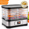 Septree Food Dehydrator Machine, Jerky Dehydrators with Five Tray, Knob Button