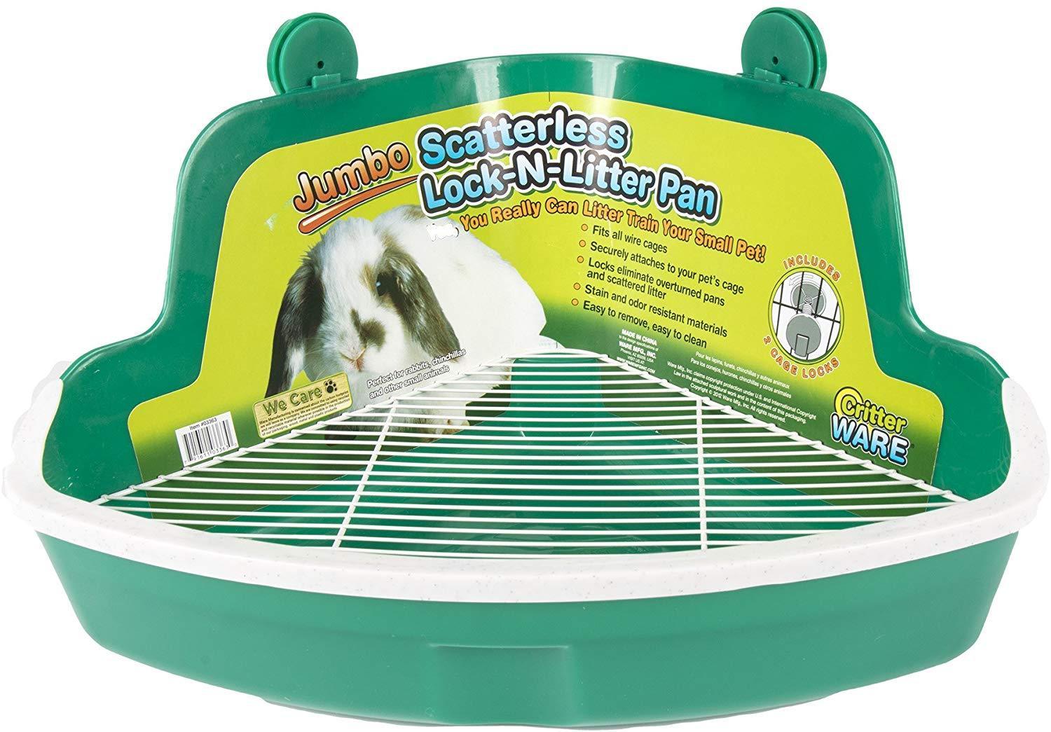Ware Manufacturing Plastic Scatterless Lock-N-Litter Small Pet Pan- Colors May Vary