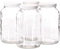 Sun & Sprouts 4 Pack- 1 Gallon Mason Jar - Glass Jar Wide Mouth with Airtight Foam Lined Plastic Lid - Safe Mason Jar for Fermenting Kombucha Kefir - Storing and Canning- By Kitchentoolz