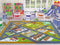 KC Cubs Playtime Collection Country Farm Road Map with Construction Site Educational Learning Area Rug Carpet for Kids and Children Bedroom and Playroom (5' 0" x 6' 6")