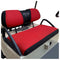 10L0L Golf Cart Seat Cover Set Fit for Club Car DS Precedent & Yamaha, Warm Bench Seat Covers for Cold Winter Weather, Breathable Washable Polyester Mesh Cloth Gray Black Beige Red Blue