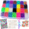 Talented Kidz 11,750+ Rainbow Rubber Bands Refill Loom: Set w/10,750 Premium Quality Rubber Bands, 200 Beads