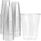 PRESTEE  200 Clear Plastic Cups | 16 oz Plastic Cups | Clear Disposable Cups | PET Cups | Plastic Water Cups | Plastic Beer Cups | Clear Plastic Party Cups |Crystal Clear Cups