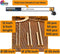 Dowel Rods 3/16 12 inch - Hardwood Dowels for Crafts 100 pcs Sturdy Unfinished Natural - Wedding Ribbon Wands 12" 3/16"