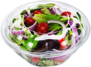 DOBI [50 Pack - 32 oz.] Salad to-Go Containers - Clear Plastic Disposable Salad Bowls with Airtight Lids, Standard Size