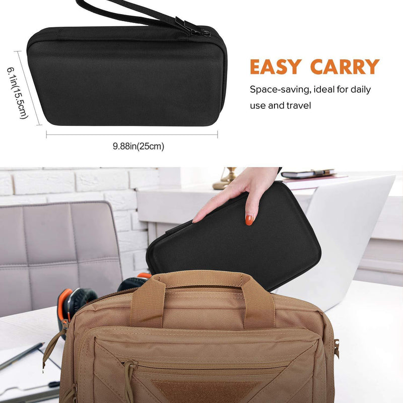 ProCase Hard Travel Tech Organizer Case Bag for Electronics Accessories Charger Cord Portable External Hard Drive USB Cables Power Bank SD Memory Cards Earphone Flash Drive