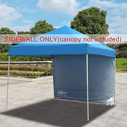 ABCCANOPY Instant Canopy SunWall (15+Colors) for 10x10 Feet, 10x20 Feet Straight Leg pop up Canopy, 1 Pack Sidewall Only, White