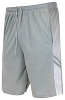 Real Essentials Men's Active Athletic Performance Shorts with Pockets - 5 Pack