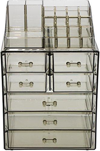 Sorbus Acrylic Cosmetic Makeup and Jewelry Storage Case Display-Spacious Design-for Bathroom, Dresser, Vanity and Countertop (4 Large, 2 Small Drawers, Clear)