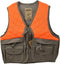 Nickanny's Sportsman Blaze Orange and Tan Youth Kids Field Shell Hunting Vest Fits Snug