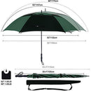 Prospo Golf Umbrella 62/68 inch Large Heavy Duty Automatic Open Windproof Double Canopy Oversized Stick Vented Umbrellas